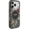 Guess Iml Flowers Pearl Strap Magsafe Case For Iphone 17 Pro Black - (GUHMP17LHFWBRCESK)