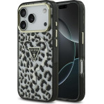 Guess Leopard Glitter Magsafe Case For Iphone 17 Pro Black - (GUHMP17LHLEGTGLK)