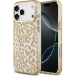 Guess Leopard Glitter Magsafe Case For Iphone 17 Pro Brown - (GUHMP17LHLEGTGLW)