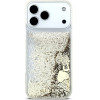 Guess Liq case. Glitter 4 Charms For Iphone 17 Pro Max Gold - (GUHCP17XGLHFLGO)