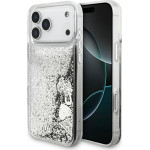Guess Liq. Glitter Charms Case For Iphone 17 Pro Max Silver - (GUHCP17XGLHFLSI)