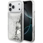 Guess Liq. Glitter Charms Case For Iphone 17 Pro Silver - (GUHCP17LGLHFLSI)