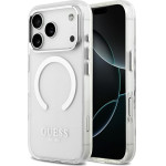 Guess Metal Outline Magsafe Case For Iphone 17 Pro Silver - (GUHMP17LHTRMS)