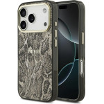 Guess Python Pattern Magsafe Case For Iphone 17 Pro Brown - (GUHMP17LHIMPYGW)