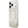 Guess Resin Bottom Glitter Magsafe Case For Iphone 17 Pro Gold - (GUHMP17LRGRGED)
