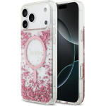 Guess Resin Bottom Glitter Magsafe Case For Iphone 17 Pro Max Pink - (GUHMP17XRGRGEP)