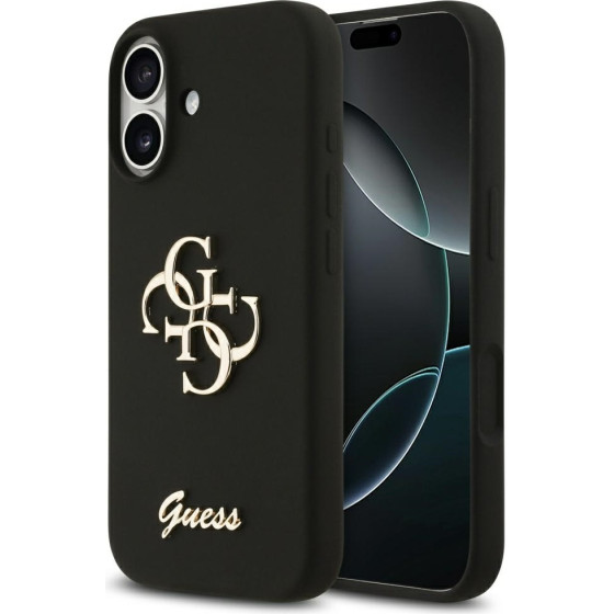 Guess Silicone Big 4G Script Case For Iphone 17 Black - (GUHCP17SSC4GSMK)