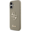 Guess Silicone Big 4G Script Case For Iphone 17 Brown - (GUHCP17SSC4GSMW)