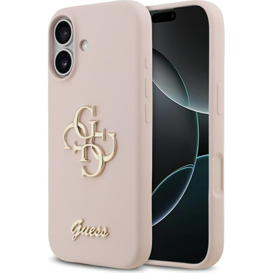 Guess Silicone Big 4G Script Case For Iphone 17 Pink - (GUHCP17SSC4GSMP)