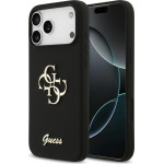 Guess Silicone Big 4G Script Case For Iphone 17 Pro Max Black - (GUHCP17XSC4GSMK)