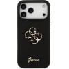 Guess Silicone Big 4G Script Case For Iphone 17 Pro Max Black - (GUHCP17XSC4GSMK)