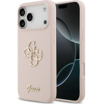 Guess Silicone Big 4G Script Case For Iphone 17 Pro Max Pink - (GUHCP17XSC4GSMP)