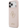 Guess Silicone Big 4G Script Case For Iphone 17 Pro Max Pink - (GUHCP17XSC4GSMP)