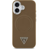Guess Triangle Logo Magsafe Case For Iphone 17 Brown - (GUHMP17SPSDTSCMW)