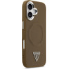Guess Triangle Logo Magsafe Case For Iphone 17 Brown - (GUHMP17SPSDTSCMW)