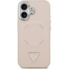Guess Triangle Logo Magsafe Case For Iphone 17 Pink - (GUHMP17SPSDTSCMP)