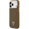 Guess Triangle Logo Magsafe Case For Iphone 17 Pro Brown - (GUHMP17LPSDTSCMW)