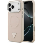 Guess Triangle Logo Magsafe Case For Iphone 17 Pro Pink - (GUHMP17LPSDTSCMP)