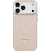 Guess Triangle Logo Magsafe Case For Iphone 17 Pro Pink - (GUHMP17LPSDTSCMP)
