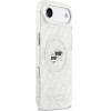 Karl Lagerfeld Iml Glitter Karl & Choupette Heads Logo Magsafe Case For Iphone Air Gray - (KLHMP17MHMKBKCHOG)