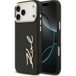 Karl Lagerfeld Karl Script Logo Case For Iphone 17 Pro Max Black - (KLHCP17XPSKMGVK)