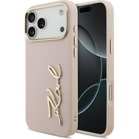 Karl Lagerfeld Karl Script Logo Case For Iphone 17 Pro Max Pink - (KLHCP17XPSKMGVP)