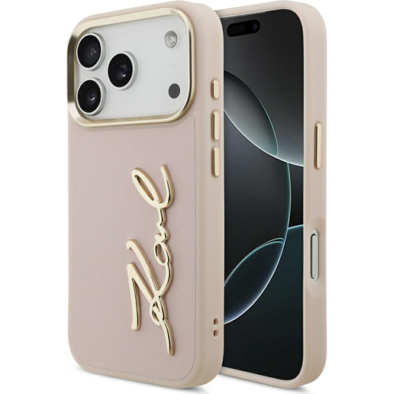 Karl Lagerfeld Karl Script Logo Case For Iphone 17 Pro Pink - (KLHCP17LPSKMGVP)