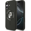 Karl Lagerfeld Silicone Karl&Choupette Ring Magsafe Case For Iphone 17 Black - (KLHMP17SSCMKCRHK)