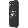 Karl Lagerfeld Silicone Karl&Choupette Ring Magsafe Case For Iphone 17 Black - (KLHMP17SSCMKCRHK)