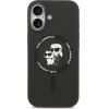 Karl Lagerfeld Silicone Karl&Choupette Ring Magsafe Case For Iphone 17 Black - (KLHMP17SSCMKCRHK)