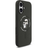 Karl Lagerfeld Silicone Karl&Choupette Ring Magsafe Case For Iphone 17 Black - (KLHMP17SSCMKCRHK)
