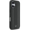 MERCEDES Leather Star Pattern Stripes Magsafe Case For Iphone 17 Black - (MEHMP17S25RPSLKH)