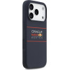 Red Bull Silicone Horizontal Centered Logo Magsafe Case For Iphone 17 Pro Navy Blue - (RBHMP17L24SIHSRV)