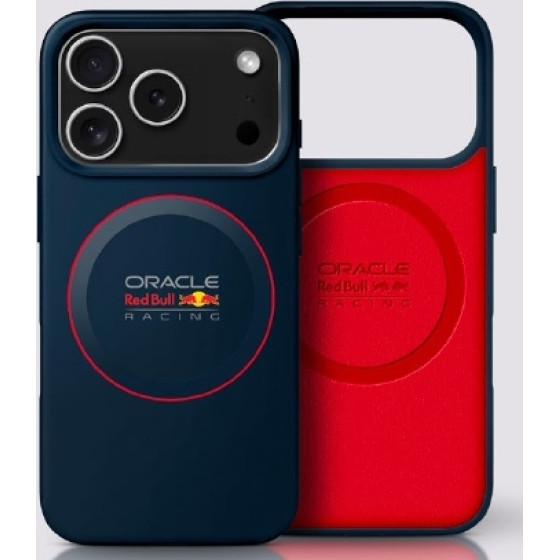 Red Bull Silicone Red Ring Magsafe Case For Iphone 17 Pro Max Navy Blue - (RBHMP17X24SIILVR)