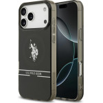 U.S. Polo Assn. Us Polo Dh And Bottom Stripe Logo Magsafe Case For Iphone 17 Pro Max Black - (USHMP17XUNEK)