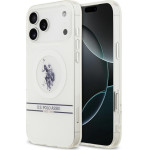 U.S. Polo Assn. Us Polo Dh And Bottom Stripe Logo Magsafe Case For Iphone 17 Pro Max White - (USHMP17XUNEH)