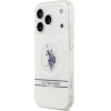 U.S. Polo Assn. Us Polo Dh And Bottom Stripe Logo Magsafe Case For Iphone 17 Pro White - (USHMP17LUNEH)