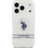 U.S. Polo Assn. Us Polo Dh And Bottom Stripe Logo Magsafe Case For Iphone 17 Pro White - (USHMP17LUNEH)