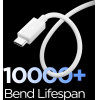 Spigen EB6010AC USB-A / USB-C 60W Cable 100 Cm - White - (28773-0)