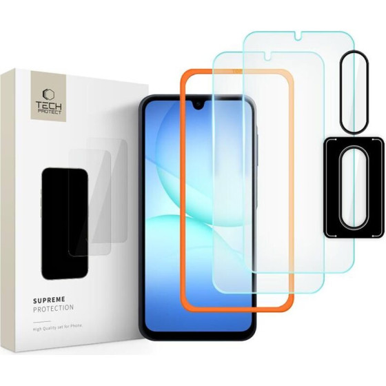 Tech-Protect Supreme Easy 3-Pack Tempered Glass For Samsung Galaxy A17 4G / 5G - (28786-0)