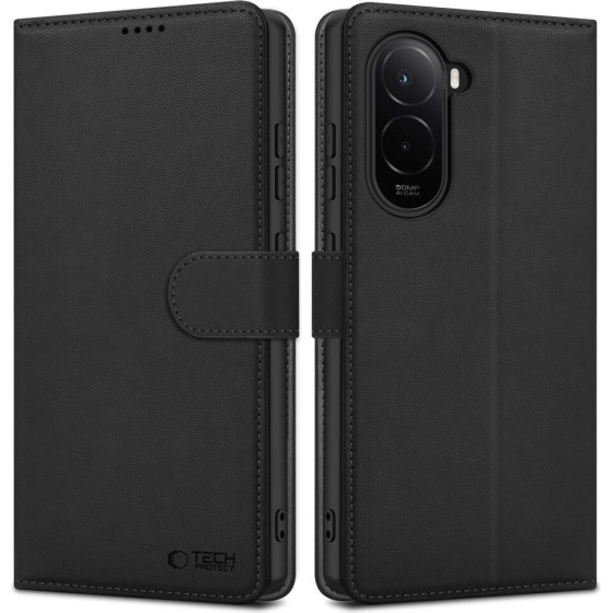 Tech-Protect Wallet Case For Xiaomi Poco M7 - Black - (28772-0)