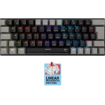 White Shark Mechanical Keyboard GK-002111V2 Us Red Switch WAKIZASHI-2 BLACK/Grey - (WAKIZASHI-2-US-B-G-RED.SW)