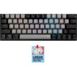 White Shark Mechanical Keyboard GK-002711V2 Us Red Switch WAKIZASHI-2 GREY/Black - (WAKIZASHI-2-US-G-B-RED.SW)