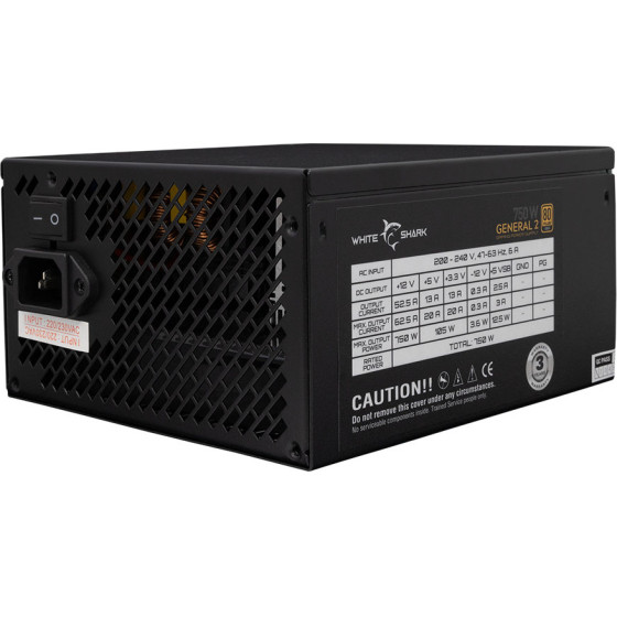 White Shark Psu 750W GPSU-750W 80PLus Gold Full Modular - (GENERAL-2)