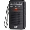 LTC Portable Pocket Radio LEGA, AM/FM, Mini jack, black