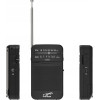 LTC Portable Pocket Radio LEGA, AM/FM, Mini jack, black