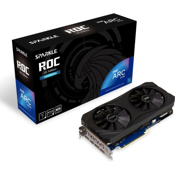 SPARKLE Intel Arc A770 Roc 16GB Black Graphics Card - (1A1-S00413300G)