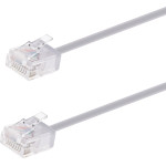 Powertech ������� ������� Cat 6A U/UTP, Ultra slim, copper, 500MHz, 1m, ���� - (CAB-N440)
