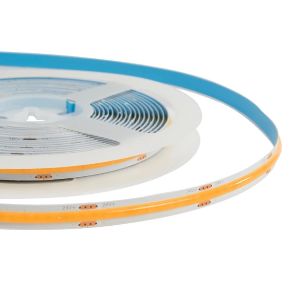 GloboStar Bee ������ Led 8W/m 640lm/m 120� Dc 24V IP20 320 x Cob Chip/m Ultra ����� ����� 2200K Dimmable - �500 x �0.8 x �0.2cm - ���� 5 ������ - 5 ������ ������� - (70362)