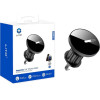 Lito - Car Holder - For Air Vent, With N52 Neodymium Magnet, 360� Rotation, 32mm Wide Tail Clip Hook - Black - (LT-W05)